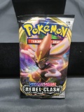 Factory Sealed Pokemon Sword & Shield Rebel Clash 10 Trading Card Booster Pack