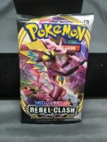 Factory Sealed Pokemon Sword & Shield Rebel Clash 10 Trading Card Booster Pack
