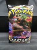 Factory Sealed Pokemon Sword & Shield Rebel Clash 10 Trading Card Booster Pack