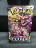 Factory Sealed Pokemon Sword & Shield Rebel Clash 10 Trading Card Booster Pack