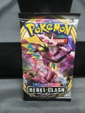 Factory Sealed Pokemon Sword & Shield Rebel Clash 10 Trading Card Booster Pack