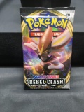 Factory Sealed Pokemon Sword & Shield Rebel Clash 10 Trading Card Booster Pack