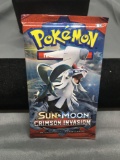 Factory Sealed Pokemon Sun & Moon Crimson Invasion 10 Card Booster Pack