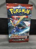 Factory Sealed Pokemon Sun & Moon Crimson Invasion 10 Card Booster Pack