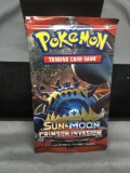 Factory Sealed Pokemon Sun & Moon Crimson Invasion 10 Card Booster Pack