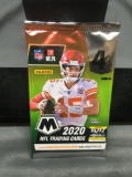 Factory Sealed 2020 Panini Mosaic NFL Football 4 Card Pack - Burrow, Herbert, Tua RC?