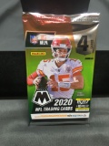 Factory Sealed 2020 Panini Mosaic NFL Football 4 Card Pack - Burrow, Herbert, Tua RC?