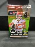 Factory Sealed 2020 Panini Mosaic NFL Football 4 Card Pack - Burrow, Herbert, Tua RC?