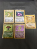 5 Count Lot of Vintage Holo Pokemon Trading Cards