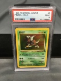 PSA Graded 1999 Pokemon Jungle Holo Rare Pinsir #9 Trading Card - Mint 9