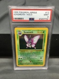 PSA Graded 1999 Pokemon Jungle Holo Rare Venomoth #13 Trading Card - Mint 9