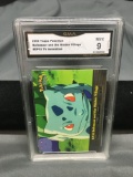 GMA Graded 2000 Topps Pokemon TV Animation Bulbasaur and The Hidden Village - Mint 9