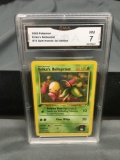 GMA Graded 2000 Pokemon 1st Edition Gym Heroes Erika's Bellsprout #76 - NM 7