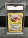 GMA Graded 1999 Pokemon Jungle Unlimited Pokemon Card - Eevee - NM 7