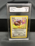 GMA Graded 1999 Pokemon Jungle Unlimited Pokemon Card - Eevee - NM-MT 8