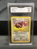 GMA Graded 1999 Pokemon Jungle Unlimited Pokemon Card - Eevee - NM-MT 8