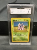 GMA Graded 1999 Pokemon Base Set Unlimited Nidoran EX-NM 6