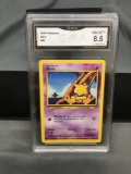 GMA Graded 1999 Pokemon Base Set Unlimited Abra NM-MT 8.5