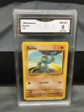 GMA Graded 1999 Pokemon Base Set Unlimited Machop 52/102 - NM-MT 8