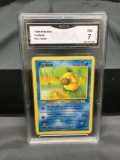 GMA Graded 1999 Pokemon Fossil Psyduck 53/62 - NM 7