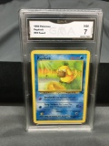 GMA Graded 1999 Pokemon Fossil Psyduck 53/62 - NM 7
