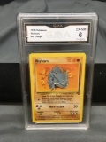 GMA Graded 1999 Pokemon Jungle Rhyhorn 61/64 - EX-NM 6