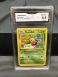 GMA Graded 1999 Pokemon Jungle 1st Edition Weepinbell 48/64 - NM-MT 8.5