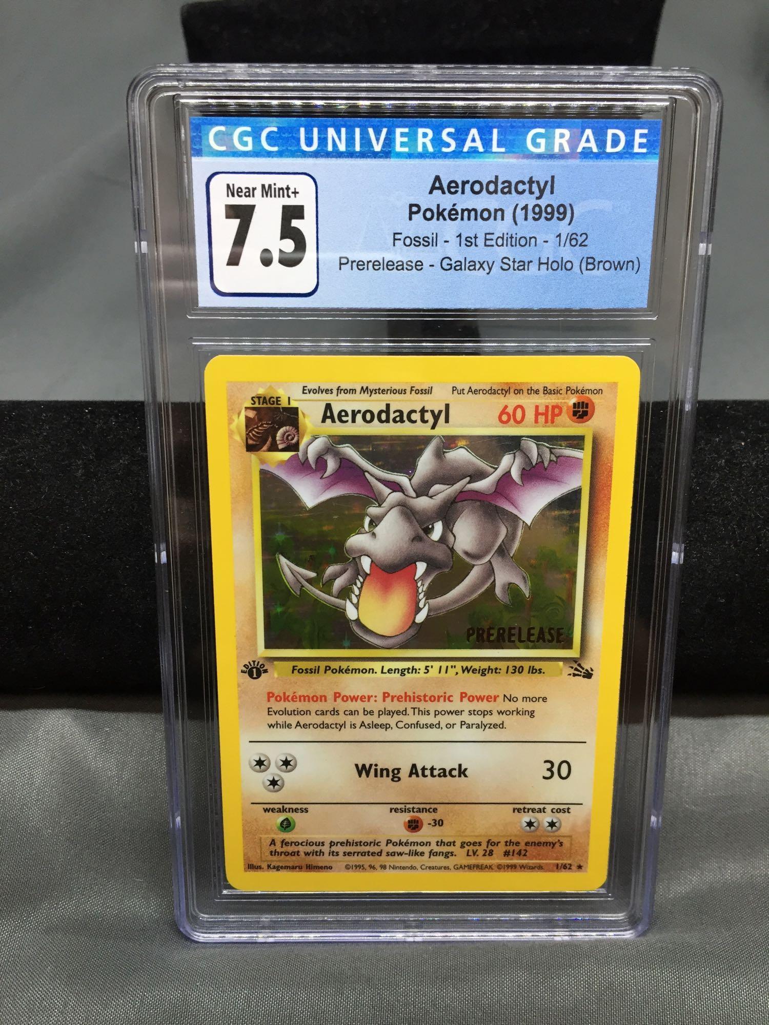 Aerodactyl Fossil 1st Edition Prerelease PSA 9 HOLO 1/62 - Pokemon