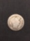 1907 United States Barber Silver Dime - 90% Silver Coin from Estate