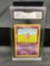 GMA Graded 1999 Pokemon Fossil 1st Edition #55 SLOWPOKE Trading Card - NM-MT+ 8.5