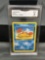 GMA Graded 1999 Pokemon Fossil 1st Edition #51 KRABBY Trading Card - MINT 9