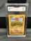 GMA Graded 1999 Pokemon Base Set Unlimited #47 DIGLETT Trading Card - VG-EX 4