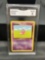 GMA Graded 1999 Pokemon Fossil Unlimited #55 SLOWPOKE Trading Card - NM-MT 8