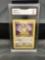 GMA Graded 2000 Pokemon Base 2 Set #80 MEOWTH Trading Card - VG 3