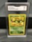 GMA Graded 2000 Pokemon Gym Heroes 1st Edition #76 ERIKA'S BELLSPROUT Trading Card - NM 7