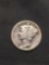 1924-S United States Mercury Silver Dime - 90% Silver Coin from Estate