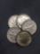 5 Count Lot of United States Roosevelt Silver Dimes - 90% Silver Coins from Estate