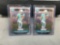 2 Card Lot of 2015 Panini Prizm #228 DEVANTE PARKER Dolphins ROOKIE Football Cards