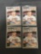4 Card Lot of 1989 Fleer #616 BILL RIPKEN Orioles BLACK BOX Corrected Error Baseball Cards