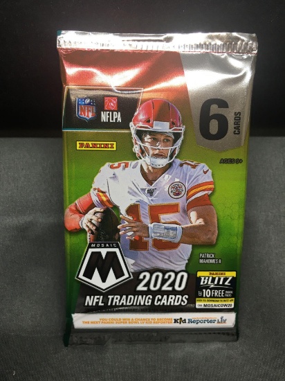 Factory Sealed 2020 Panini Mosaic Football 6 Card Pack - Joe Burrow Rookie?