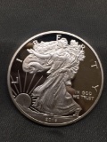 1 Ounce .999 Fine Silver 2018 American Silver Eagle Proof Silver Bullion Round Coin