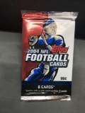 Factory Sealed 2004 Topps Football 6 Card Retail Pack - Ben Roethlisberger Rookie Card?