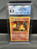 CGC Graded 2016 Pokemon Evolutions #11 CHARIZARD Holofoil Rare Card - NM-MT+ 8.5