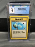 CGC Graded 1999 Pokemon Fossil 1st Edition #59 ENERGY SEARCH Trading Card - MINT 9