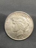 1922-D United States Peace Silver Dollar - 90% Silver Coin from Estate