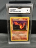 GMA Graded 2000 Pokemon Team Rocket 1st Edition #50 CHARMANDER Trading Card - NM 7