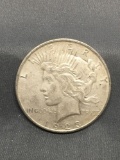 1923-D United States Peace Silver Dollar - 90% Silver Coin from Estate