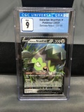 CGC Graded 2020 Pokemon Darkness Ablaze #128 GALARIAN STUNFISK V Holofoil Rare Trading Card - MINT 9