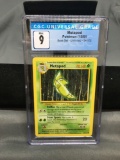 CGC Graded 1999 Pokemon Base Set Unlimited #54 METAPOD Trading Card - MINT 9