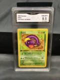 GMA Graded 1999 Pokemon Fossil 1st Edition #46 EKANS Trading Card - NM-MT+ 8.5